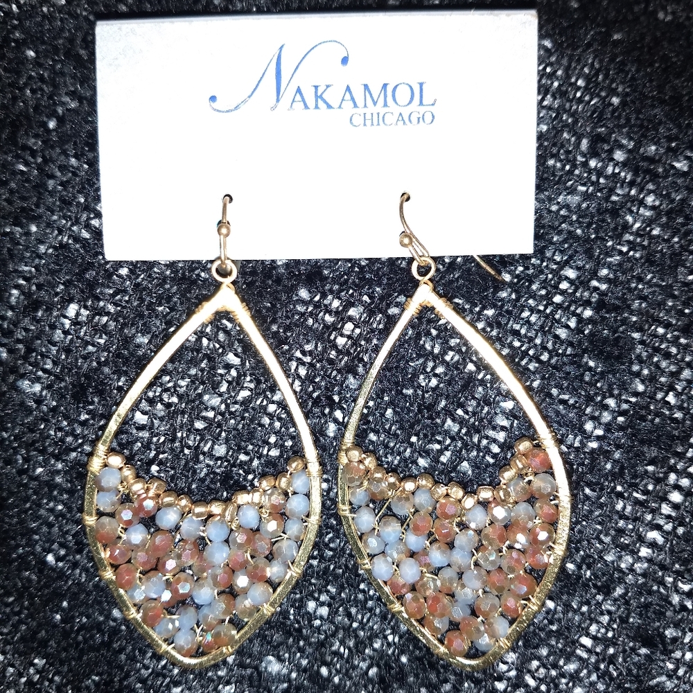 Stunning Gold Nakamol Chicago Earrings